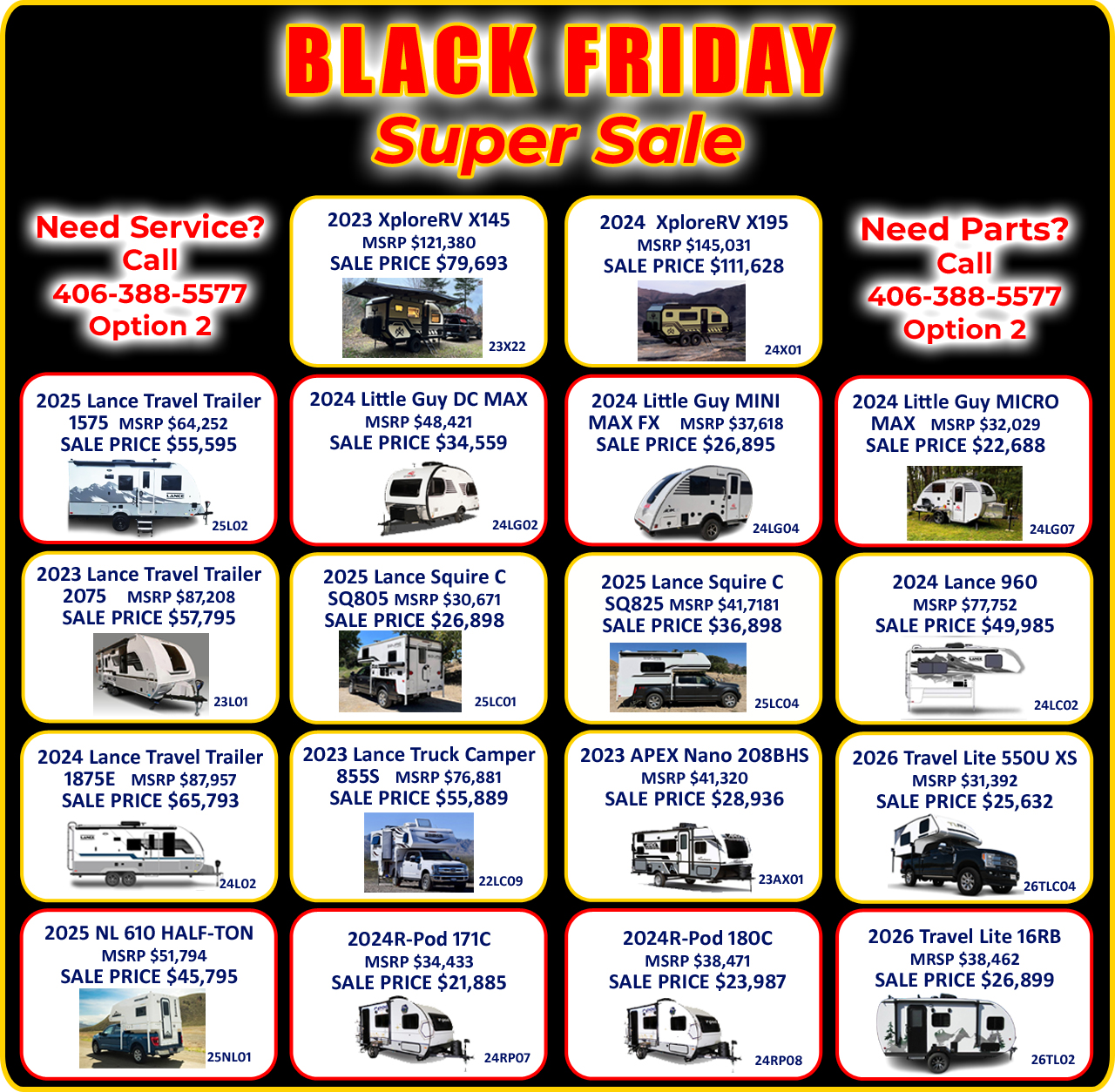 main banner on homepage - Black Friday Super Sale